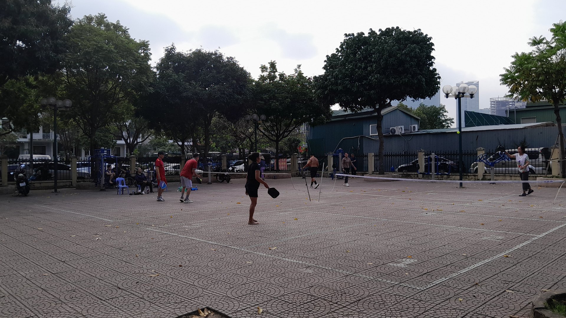 Pickleball courts at Trung Kinh Ha, Hanoi