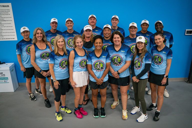 Houston Hammers players in team kit