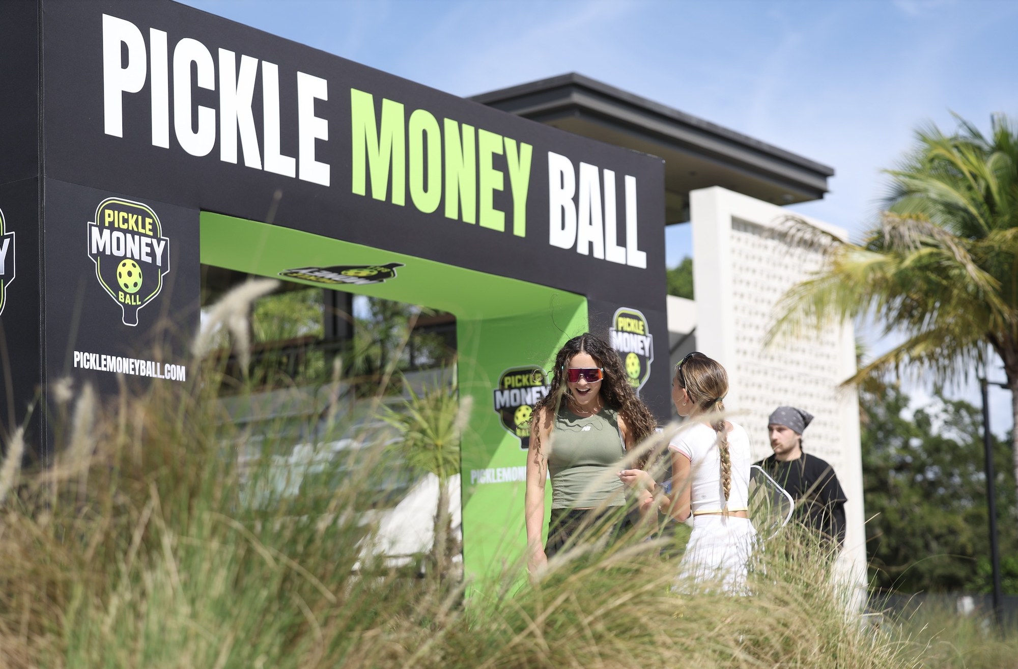 Players beside the Pickle Money Ball entrance arch at The Fort, Fort Lauderdale, during the East Coast Regional in October 2026